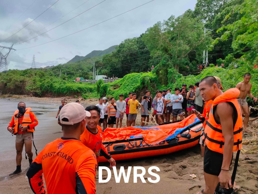 JUST IN| Naibangkagen ti bangkay a tumtumpaw a bangkay iti kabaybayan ditoy Santa, Ilocos Sur babaen dagiti kameng ti coastguard.