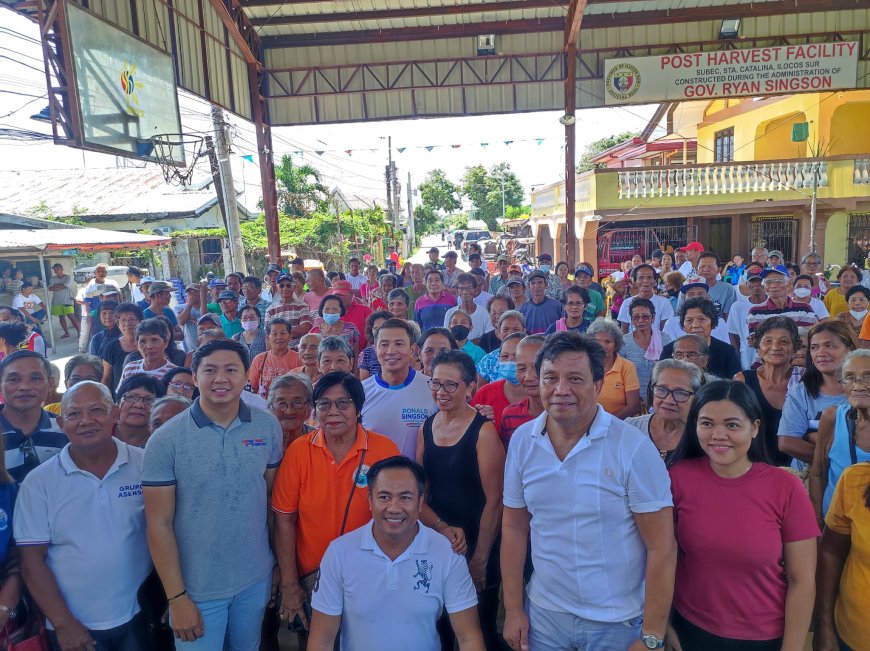 KITAEN| Indanonen ni Congressman Ronald Singson ken ti DSWD ti programa nga AICS iti lima a Brgy. ti ili a Sta Catalina.